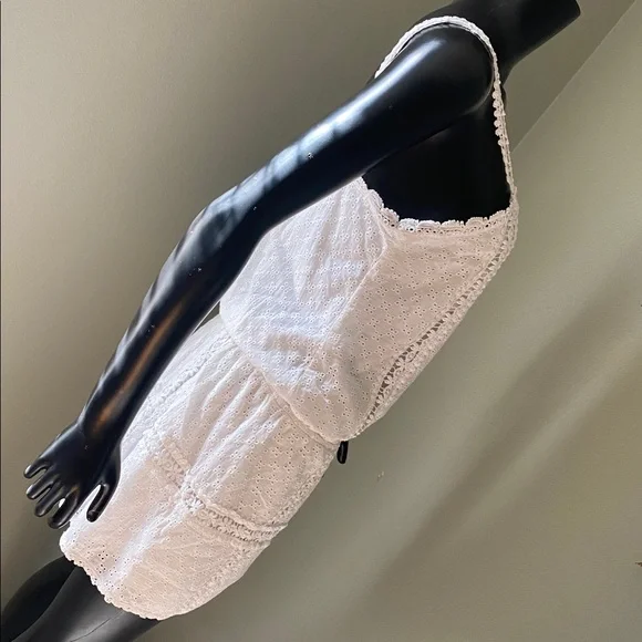 Altar'd State 100% Cotton White Eyelet Free Spirited Boho style Dress - Picture 10 of 13